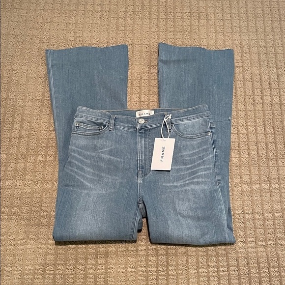 Frame Denim Denim - Frame Denim Women's Light Blue Flare Jeans